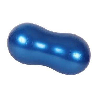 Imagem de Generic Bola de ioga Peanut, cadeira para exercícios de estabilidade, treinamento em casa, academia, equilíbrio, bola sentada com bomba de ar, Azul