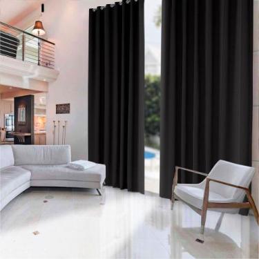 Imagem de Cortina Pé Direito Duplo 5,40x5,00m Preto - Imperial Moda Casa