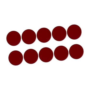 Imagem de oshhni 10 peças de almofadas de ponta de taco de sinuca, substituição de peça de reparo profissional, almofadas de virola portáteis, acessório de bilhar para, Clarete