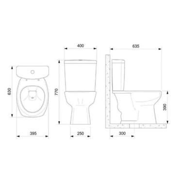 Imagem de Incepa Kit Vaso-cx Acopl-acessorios Thema Preto