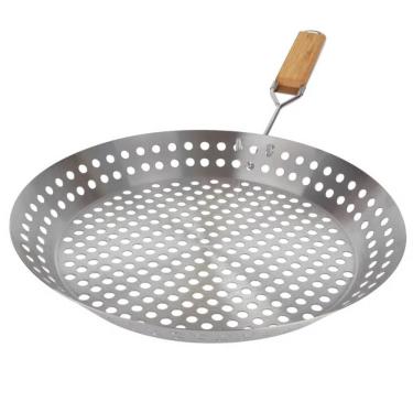 Imagem de Frigideira Inox Para Grelhar 2 Em 1 - 003375 - Mor