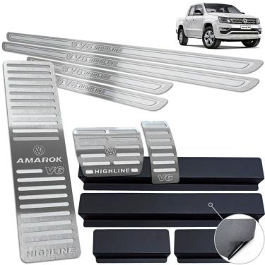 Imagem de Descanso Pedaleira Soleira Amarok V6 Highline 2018 20 Prata