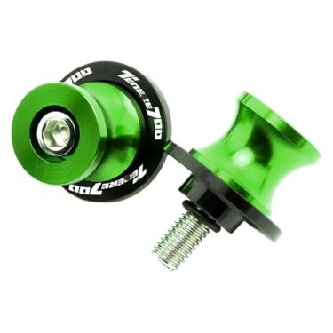 Imagem de BYYINGSUS Parafusos de 6 mm Acessórios CNC para motocicleta Carretéis de braço oscilante Parafusos de suporte deslizantes compatíveis com Y&AMAHA Tenere700 T7 Tenere 700 2022-2023 (Tenere700 Green)