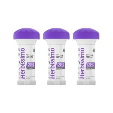 Imagem de Desodorante Herbissimo Stick Creme Lavanda 45G - Kit Com 3Un