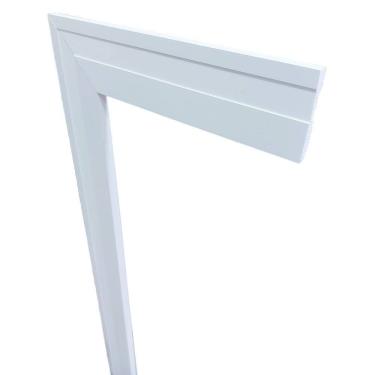 Imagem de Guarnição/Moldura de Poliestireno Branco Frisado 5cm de altura Formix 3D - 1 Metro
