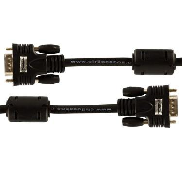 Imagem de Cabo Vga 15 Pinos Blindado Com Ferrite 3 Metros Cirilo Cabos