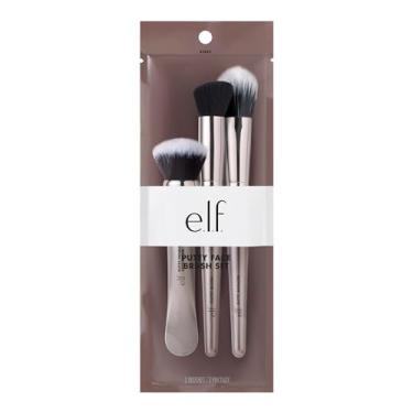 Imagem de e.l.f. Putty Tools Trio, conjunto de 3 pincéis de maquiagem facial para produtos de massa, ajuda você a misturar facilmente primer de massa, blush e bronzeador, vegano e livre de crueldade