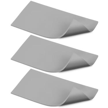 Imagem de 3 peças de tapete de prensa térmica de silicone 19 x 10 cm tapete lavável para passar a ferro prensa térmica dupla face para projetos de sublimação de vinil para transferência de isolamento de vinil