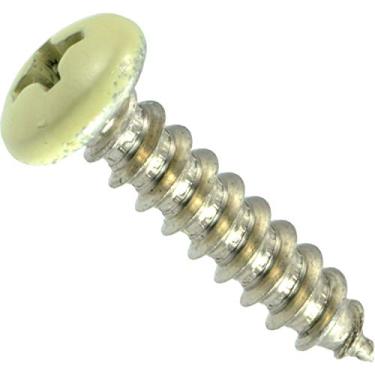 Imagem de Parafusos de obturador difíceis de encontrar 014973192501 – Bege, 8 x 3/4, Peça – 20
