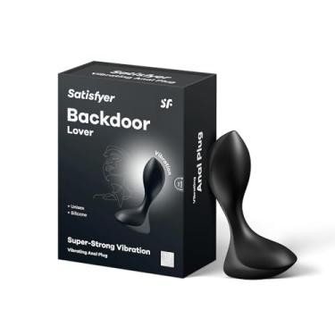 Imagem de Satisfyer Backdoor Lover Vibrador Anal - Plugue Anal Vibratório, Plug Butt com Curva, Corpo da Sonda e Base Larga - Adequado para Iniciantes, Impermeável, Recarregável (Preto)