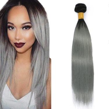 Imagem de Pacote de cabelo Freiuoke 1 pacote Brazilian Virgin 70-90cm Silv