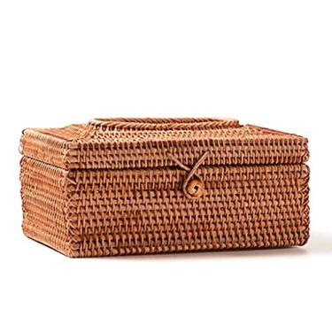 Imagem de 5JJJLOOOPP Conjunto de pano de guardanapo de vime feito à mão toalha de papel para quarto de tulipa papel encerado criativo hotel casa (cor: estilo-6) (estilo 3)