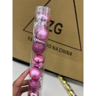 Imagem de Tubo Com 12 Bolas 6CM/5CM/3CM Decoração Pendentes Enfeite Para Arvore 