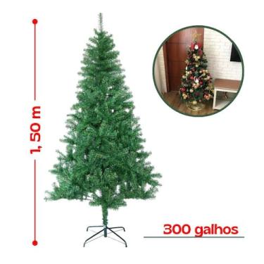 Imagem de Árvore De Natal Pinheiro 210cm 600 Galhos Cheia Premium Verde - oem, 1