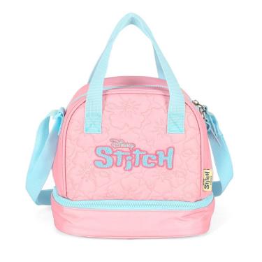 Imagem de Lancheira Transversal Escolar Dupla Stitch Disney Meninas