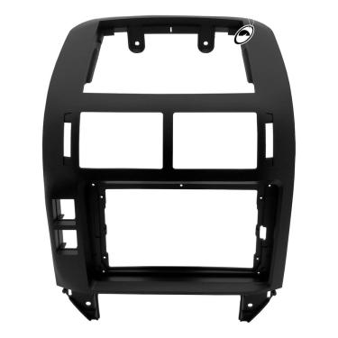 Imagem de Moldura De Painel 2 Din 9 Polegadas Polo Hatch e Sedan 2003 à 2011 Preto