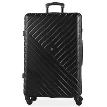 Imagem de Mala Grande ABS 4 Rodas Detroit Preta II 0018594454005 - Bagaggio