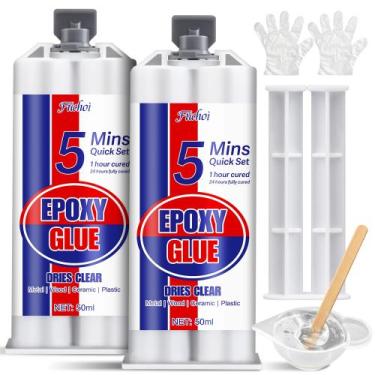 Imagem de Cola epóxi Fuchoi de 5 minutos de cura rápida 100mL universal