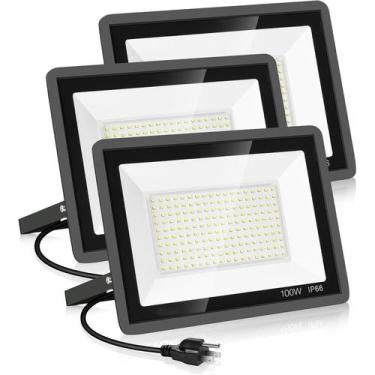 Imagem de Holofotes LED YANYCN 100W 11600LM IP66 Waterproof 5000K