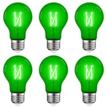 Imagem de Lâmpada LED LUXRITE A19 Edison Green 4,5 W (equivalente a 60 W), pacot