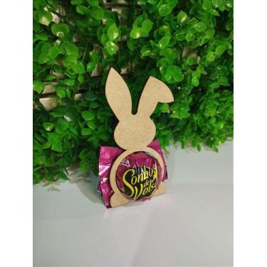 Imagem de Lembrancinha Porta Bombom Coelhinho - Páscoa - MDF 3mm - no-brand, 500