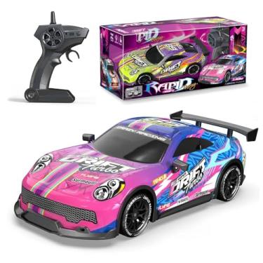 Imagem de Carrinho de Controle Remoto Porche Caminhonete com LED, Carro com Pneus de Borracha, Função Drift (PORCHE ROSA)