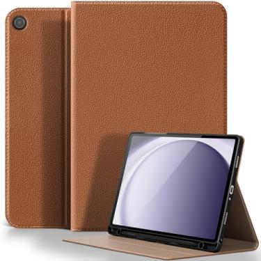 Imagem de XFYKJIN Capa para Samsung Galaxy A9 Plus/A9+ 27.9 cm 2023 (SM-X210/X216/X218), capa de couro de microfibra premium com suporte para caneta S, despertar/hibernar automaticamente, suporte multiângulo