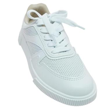 Imagem de Tênis Moleca Feminino Casual Textil Taiwan Cor:Branco;Tamanho:37