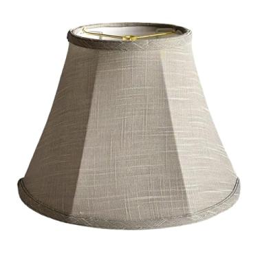 Imagem de Gralara Abajur de tecido para abajur, luminária pendente, capa para sala de jantar de hotel, Cinza