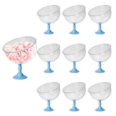 Imagem de 10 Baleiros 1,5l Taça Premium Bomboniere Acrílico Elegante (AZUL CLARO)