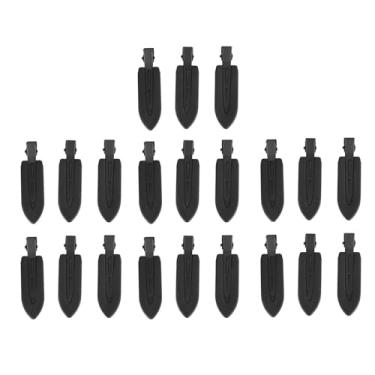 Imagem de Grcfumo Grampo de cabelo de 21 pces, grampo composição do cabeleireiro liga, presilhas de cabelo em forma de folha preta antiderrapante para o salão de beleza em casa