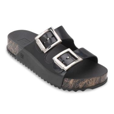 Imagem de Sandália Zaxy Partner III Birken Preto e Marrom - Feminino - 36 - Preto