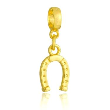 Imagem de Berloque Ferradura Banhado a Ouro 18k