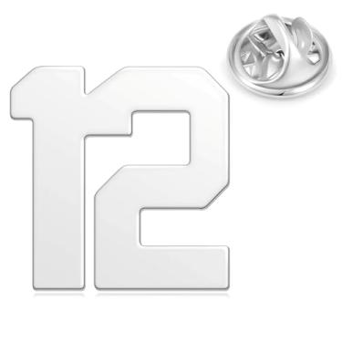 Imagem de HONEY BEAR 1 peça número de dígito masculino feminino 1/4/5/6/9/10/12/18/21/24 um/quatro/cinco/seis/nove alfinetes de lapela colarinho crachá broches para negócios casamento presente de formatura