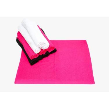 Imagem de Kit c/ 10 toalhas de rosto para manicure 45x28cm 100% algodão - Bruna 
