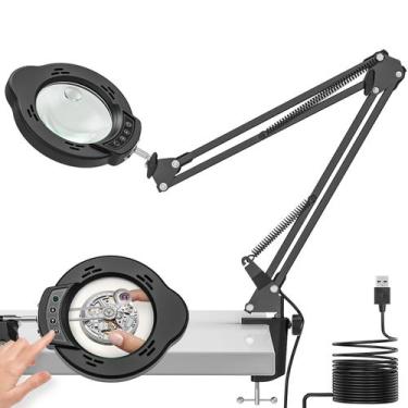 Imagem de Lâmpada de lupa BAISHUN 15X 10X 84 LED 5 modos de cor