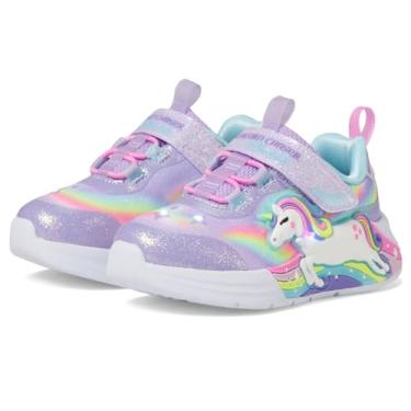 Imagem de Skechers Unicórnio Chaser para meninas, Lavanda/Multi, 22