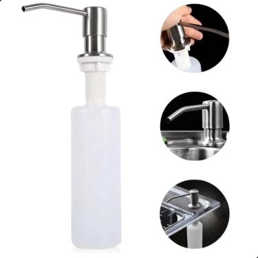 Imagem de 2X Dispenser Detergente Porta Sabonete Líquido Embutir Cozin