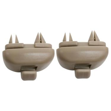 Imagem de Kecle 2 peças de clipe de viseira de sol compatível com Audi Q5 Q3 A1 A3 A4 A5 S3 S4 S5 TT 8U0857562A (bege)