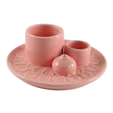 Imagem de Ｂｅｓｇａ Porta-incenso para Velas, Decoração para Casa, Lareira, Mesa, Presente, Suporte para Varetas de Incenso de 3mm, Sala de Jantar, rosa