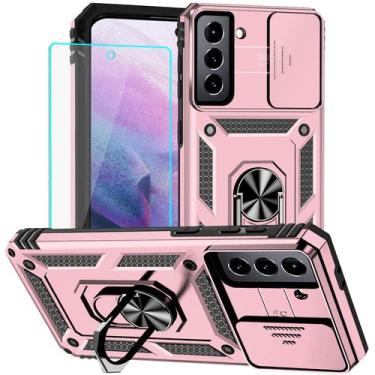 Imagem de Capa de telefone HNHYGETE Samsung S21 Plus à prova de choque em ouro r