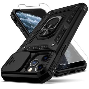 Imagem de Capa de celular YZOK iPhone 11 Pro 5,8" preta à prova de choque