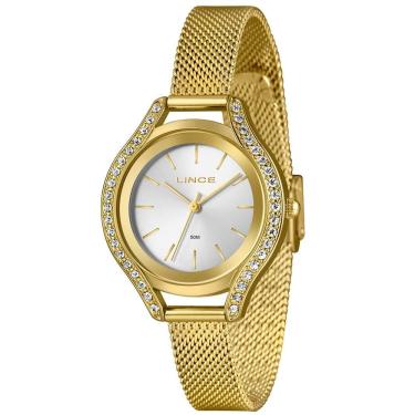 Imagem de Relógio Lince Feminino Ref: Lrgm059l36 S1kx Casual Mesh Dourado