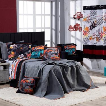 Imagem de Kit Cobre Leito Speed Car Dupla Face Casal Padrão 07 Peças