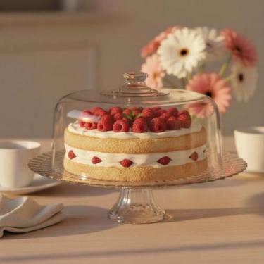 Imagem de Boleira Ruvolo, Boleira de Vidro Verona Pé e Tampa- Ruvolo