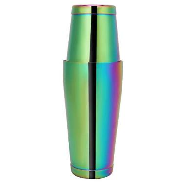 Imagem de HEEPDD Shaker de Coquetel, Ferramenta de Agitação de Mistura Leve Acessórios de Barras Práticas de Barras Multifuncionais Elegantes Coquetéis de Aço Inoxidável Colorido para o Leite café Nan