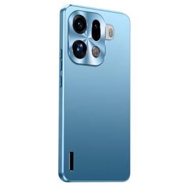 Imagem de HAOMRIYL Capa fina para Oppo Find X9/X9pro, proteção total das lentes, antiarranhões, capa rígida fosca de policarbonato com proteção contra quedas, azul, X9