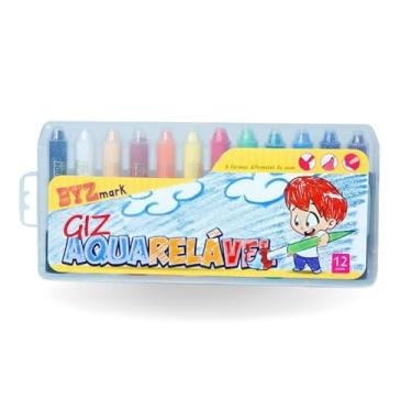 Imagem de Giz Aquarelável 12 Cores – Criatividade com Efeito Aquarela