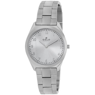 Imagem de Relógio Oslo Feminino Ref: Ofbsss9T0029 S2Sx Slim Prateado