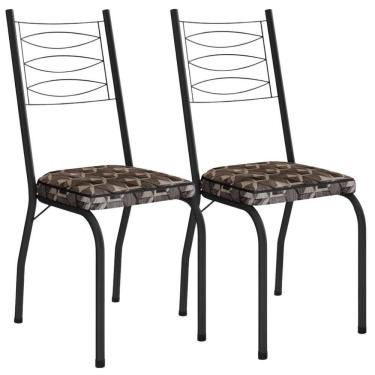 Imagem de Kit 2 Cadeiras Tubular Europa 262 Pt